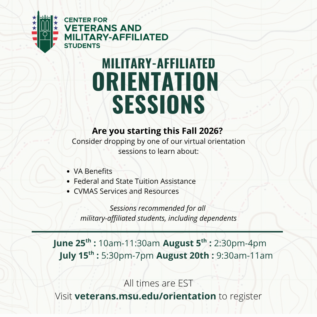 CVMAS Summer Benefits Orientation flyer