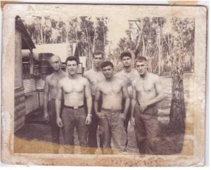 Lou Bender pictured back middle, Phuoc Vinh Vietnam August 1967 